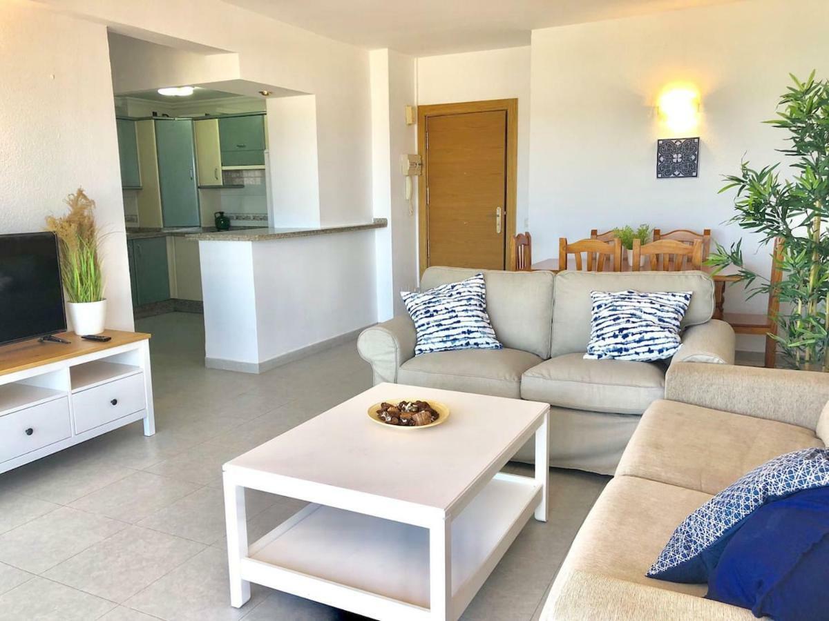 Impresionante 1ª Linea De Playa... Apartment ฟูเอนฮิโรลา ภายนอก รูปภาพ