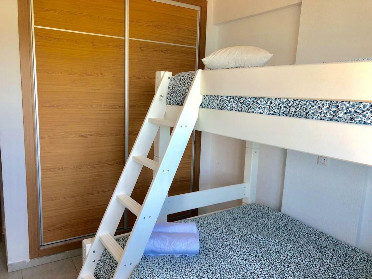 Impresionante 1ª Linea De Playa... Apartment ฟูเอนฮิโรลา ภายนอก รูปภาพ